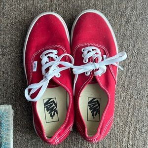 Vans authentic red 8